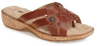 SoftWalk Women's 'Beaver Creek' Sandal, Size 10.5 N - Brown