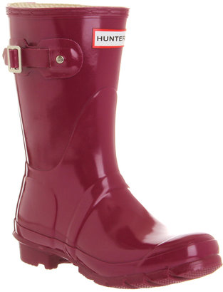 Hunter Short Classic Welly Violet Gloss - Ankle Boots