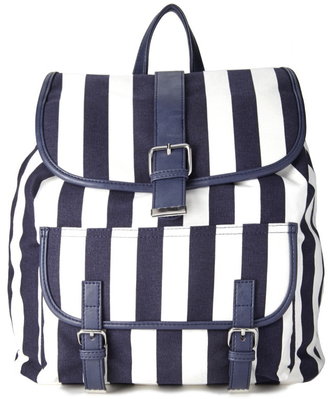Forever 21 Nautical Striped Backpack