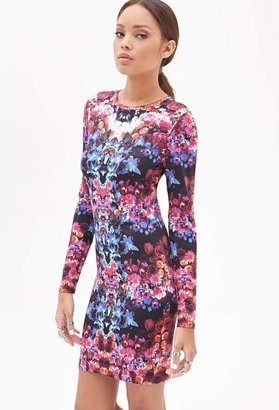 Forever 21 Kaleidoscopic Floral Dress