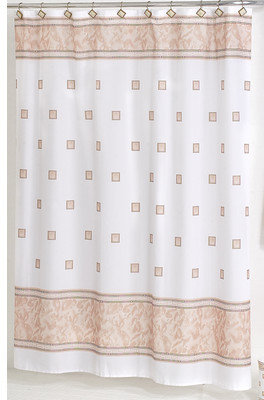Carnation Home Fashions Windsor Polyester Shower Curtain