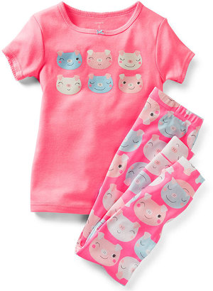Carter's Little Girls' 2-Piece Cotton Pajamas