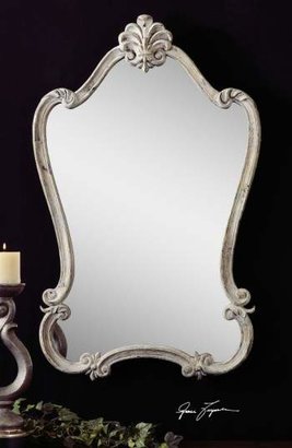 Uttermost 'Walton Hall' Antique White Vanity Mirror