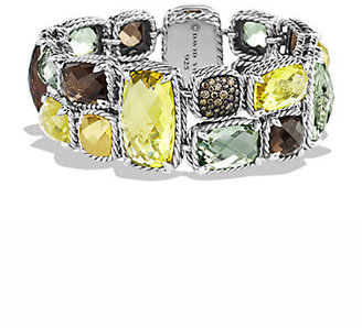 David Yurman Mosaic Bracelet with Lemon Citrine, Cognac Diamonds, and Gold