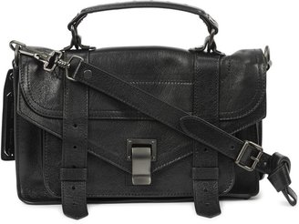 Proenza Schouler PS1 black mini leather satchel