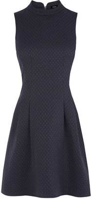 Oasis Fit And Flare Jacquard Dress