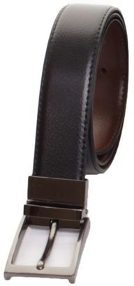 Roche Mens Pierre Classic Design Black/Brown Reversible Real Leather Belt
