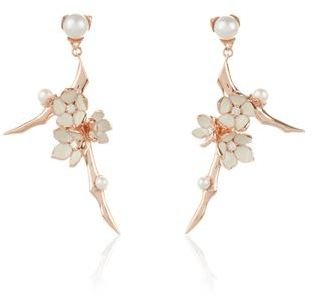 Shaun Leane Cherry Blossom Branch Earrings