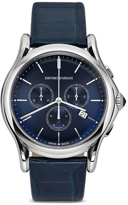 Emporio Armani Swiss Made Stainless Steel Watch, 44mm