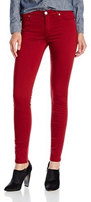 Hudson Women's Nico Midrise Skinny Jean in Cinnabar Red