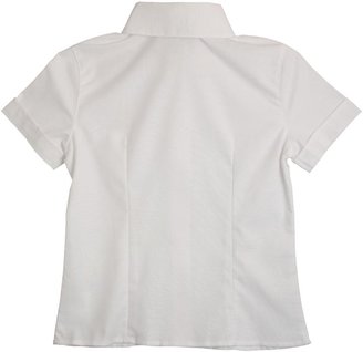 D+art's At School by French Toast Juniors Short Sleeve Oxford Blouse with Darts (White)