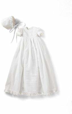 Kissy Kissy Infant's Two-Piece Christening Gown & Bonnet Set