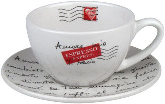 Konitz Coffee Bar Amore Mio 8-pc. Cappuccino Cup and Saucer Set