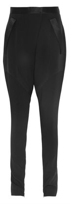 Givenchy Tapered Pants in Black Stretch-Cady