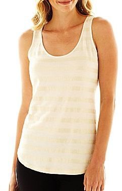 JCPenney a.n.a® Sequin Tank Top