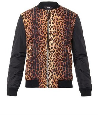 Moschino Animal-print bomber jacket