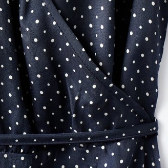 La Redoute JEANNE DAMAS X Wrapover-Effect V-Neck Dress with Waist Tie Fastening