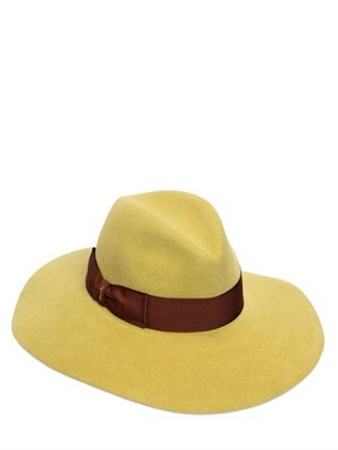 Borsalino Lapin Fur Felt Wide Brim Hat