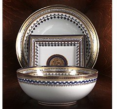 Mottahedeh Chinois Blue Round Bowl