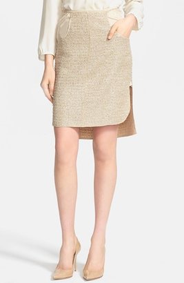 Nina Ricci Metallic Tweed Skirt