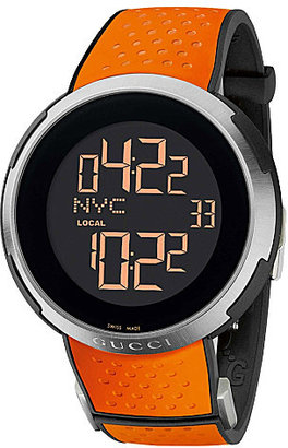 Gucci YA114104 I XXL steel and rubber digital watch