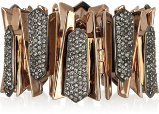 Roberto Cavalli Gold-plated Swarovski crystal bracelet