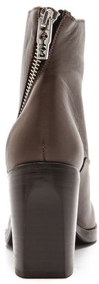 McQ Nazrul Curved Zip Ankle Booties