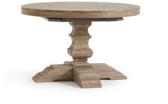 Pottery Barn Banks Round Pedestal Extending Dining Table
