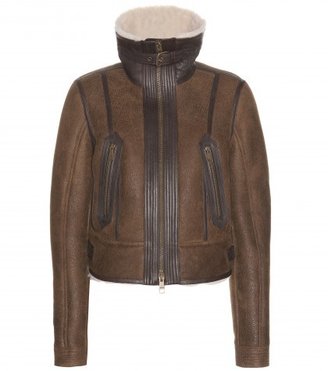 Burberry Duxford Shearling-lined Suede Jacket
