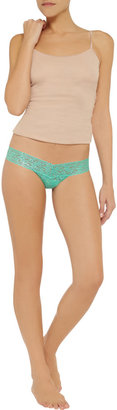 Hanky Panky Signature low-rise metallic stretch-lace thong