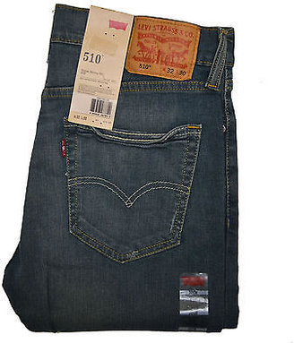 Levi's Levis 510 Jeans Skinny Fit Mens Denim Rinsed Dark Blue Limited Edition