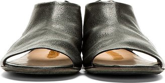 Marsèll Black Leather Open-Side Sandals