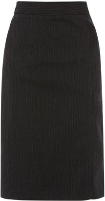 Warehouse Angled pinstripe skirt