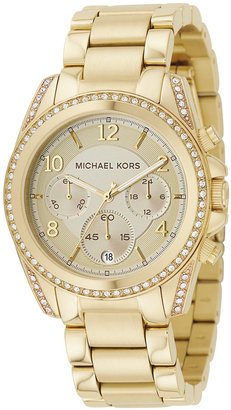 Michael Kors Women's Blair Gold-Tone Stainless Steel Bracelet Watch 39mm MK5166
