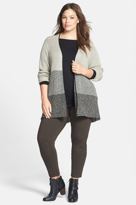 Eileen Fisher Wool & Linen Cardigan (Plus Size)