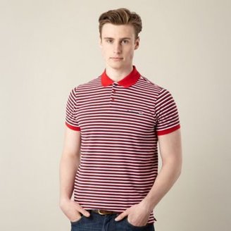 Ben Sherman Debenhams exclusive red pique striped polo shirt