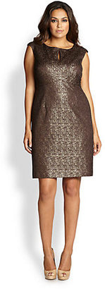 Kay Unger Kay Unger, Sizes 14-24 Metallic Lace Dress