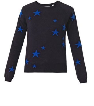 Chinti and Parker Stars intarsia cashmere sweater