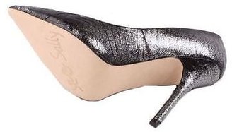 Boutique 9 by Nine West Sally Womens Black/Silver Leather High Heel Shoes