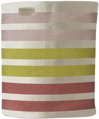 Pehr Designs 3 Stripe Hamper, Pink/Citron