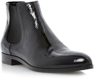 House of Fraser Dune Black Pedlow pointed flat chelsea boots