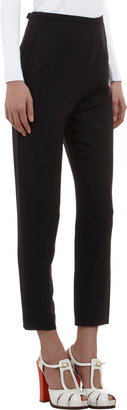 Carven High-waisted Trousers with Bow