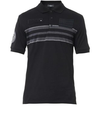 Givenchy Banded-stripe polo shirt