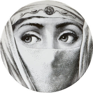 Fornasetti Face Covered With White Turban" Plate