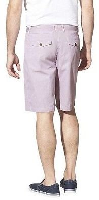 Merona Men's Club Chino Shorts - Red/White/Blue Pincord
