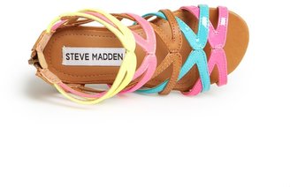 Steve Madden 'Trickle' Wedge Sandal (Toddler Girls)