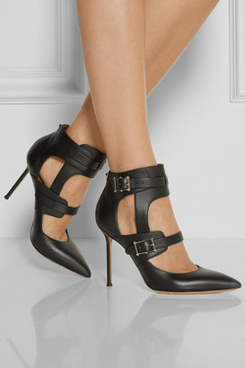Valentino Hitch On cutout leather pumps