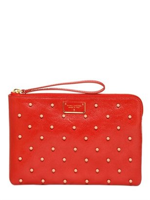 Marc Jacobs Studded Polka Dots Leather Pouch