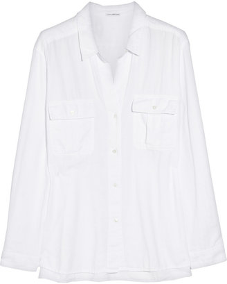 James Perse Cotton-canvas shirt