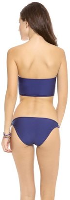 Splendid Marcel Stripe Bustier Bikini Top
